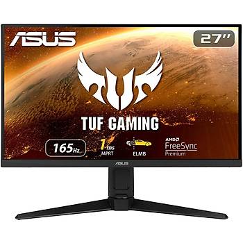 Asus Tuf Gaming VG279QL1A 27 HDR Gaming Ips Freesync ve G-Sync Uyumlu  1920x1080 1MS(MPRT) 165HZ DP HDMI  MM Vesa 3YIL Elmb Eyecare Gaming Monitr