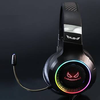 Rush Ace RHX55 7.1 Titreim RGB Oyuncu Kulakl Gaming Kulaklk
