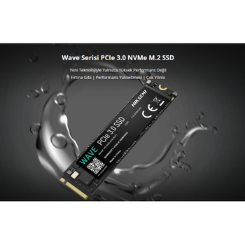 Hiksem� HS-SSD-Wave (P) 512G 2500-1025Mb/s Gen3 NVMe PCIe M.2 2280 3D Nand SSD Disk