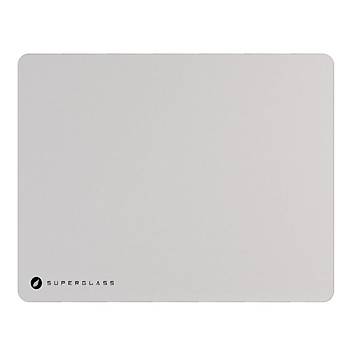HAWK Gaming HM20B Superglass Cam Mousepad Beyaz Temperli Cam Y�zeyli Gaming Mouse Pad
