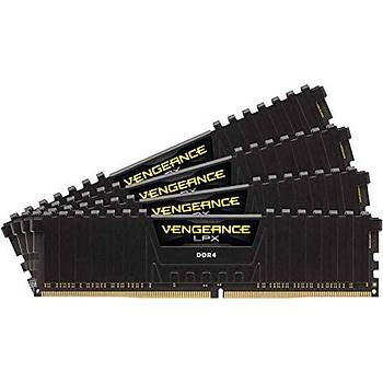 Corsair CMK32GX4M4B3600C18 32GB (4X8GB) DDR4 3600MHz CL18 Vengeance Black LPX Soutuculu DIMM Bellek