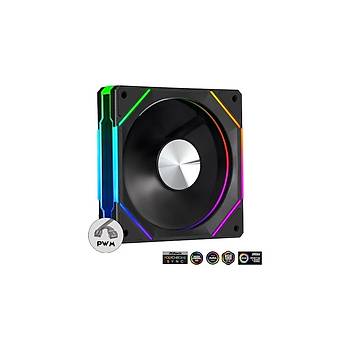Dragos LS300 V2 Reverse 120MM Argb 2000RPM Kontrolc� Kumanda Pwm 4l� Set Siyah Kasa Fan�