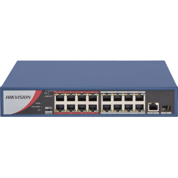 Hikvision DS-3E0318P-E/M 16 Port Ynetilemez Rack Mount Switch