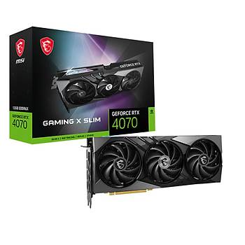 MSI Geforce RTX 4070 Gaming X Slim 12G 12GB 192BT Ekran Kart