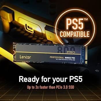 Lexar NM800P 1TB PRO LNM800P001T-RNNNG GEN4X4 M.2 NVMe 7500-6300Mb/s SSD