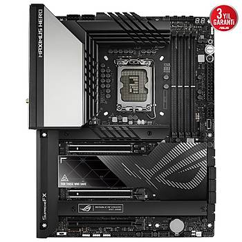 ASUS ROG MAXIMUS Z790 HERO BTF Intel Z790 LGA1700 DDR5 8000Mhz 2xUSB4Thunderbolt HDMI 5xM2 USB3.2 WiFi 7 + BT Aura RGB 2.5Gbit LAN ATX Anakart