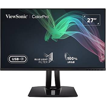 VIEWSONIC VP2756-2K 27? IPS 2K QHD 2560x1440 PANTONE ONAYLI USB TIP-C 100% sRGB FOTORAF / PRODKSYON / TASARIM MONTOR