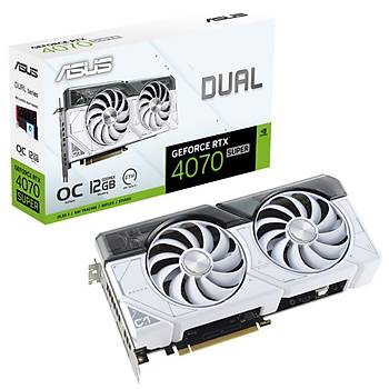 Asus DUAL-RTX4070S-O12G-WHITE 4070 S�per GDDR6X 12Gb DLSS3 192Bit Ekran Kart�