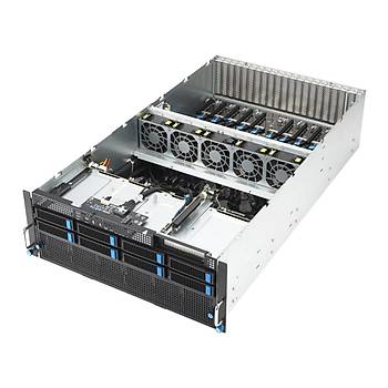 Asus ESC8000-E11/10G (Intel) (2+2 3000W) H100 Destekli Barbone Server ��plak Sistem (GPU SERVER ��LEMC� YOK-RAM YOK-D�SK YOK-FREEDOS )