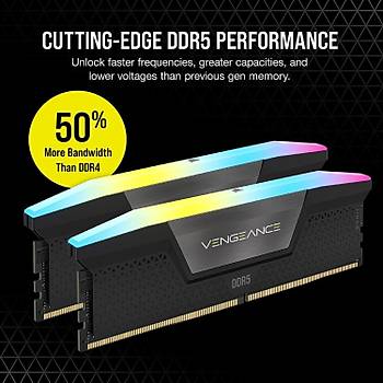 Corsair Vengeance RGB Black 32GB (2x16) CMH32GX5M2E6000C36 DDR5 6000MHz CL36 Ram
