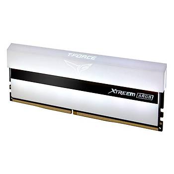 Team XTREEM ARGB White 32GB(2x16GB) 3600Mhz DDR4 Gaming Ram CL18-22 (TF13D432G3600HC18JDC01)