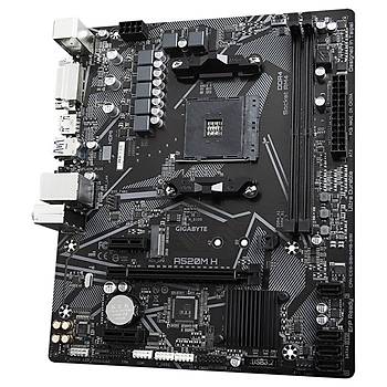 GIGABYTE GA-A520M-H DDR4 5100(OC) HDMI M.2 AM4 ANAKART