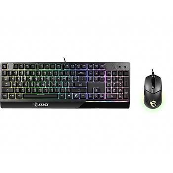 MSI Vigor GK30 Combo RGB Siyah Kablolu Klavye Mouse Seti