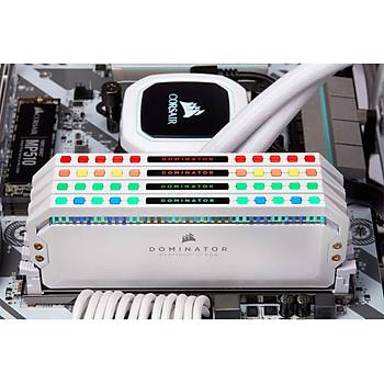 Corsair CMT32GX4M4K4000C19W 32GB (4X8GB) DDR4 4000MHz CL19 Dominator Platinum RGB Soğutuculu Beyaz DIMM Bellek Ram