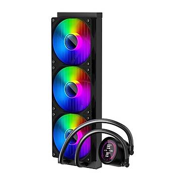 1St Player Thunderstorm TS4 360mm Siyah ARGB Dijital S�cakl�k Ekran G�stergeli AM5 / LGA 1851 ��lemci S�v� So�utucu
