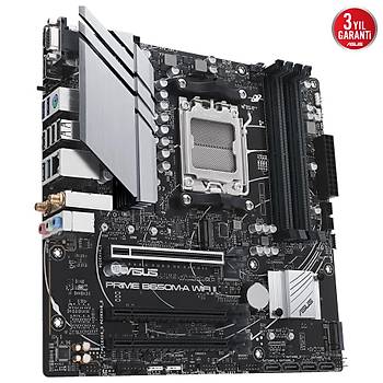 ASUS PRIME B650M-A WIFI II DDR5 6400Mhz(OC) M.2 mATX AM5 ANAKART