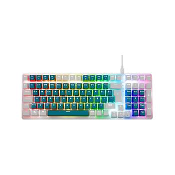 ACER eMachines EAK100 Ye�il-Beyaz USB Kablolu RGB Backlight RED Mekanik Switch T�rk�e Q 100 Tu�lu Gaming Klavye