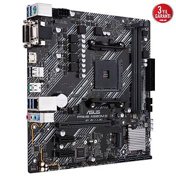 ASUS PRIME A520M-E CSM AMD A520 AM4 DDR4 4400 HDMI DVI VGA M2 mATX Anakart