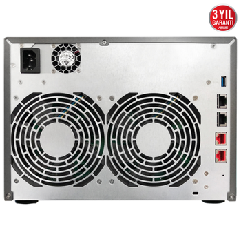 Asustor AS6508T 8Gb DDR4 Ram 8 Yuval� (8x22TB Destek) 2xM.2 NVMe PCI-e 2x10GbE 2x2.5GbE Network 2xUSB 3.2 Tower NAS (Yedekleme) Depolama Cihaz�
