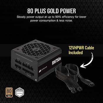 Corsair 750W RMe Serisi RPS0177 RM750e CP-9020262-EU 80+ Gold Tam Mod�ler G�� Kayna��
