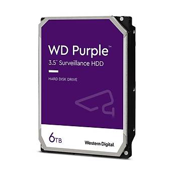 Western Digital Purple 3.5 Sata III 6Gb/s 6TB 64MB 7/24 Güvenlik WD62PURZ HDD & Harddisk