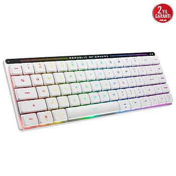 Asus Rog Falchion RX Low Profile RGB Kablosuz Beyaz Mekanik Red Switch Gaming Klavye