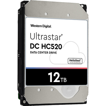Wd Ultrastar HUH721212ALE604 3.5" 12TB 256Mb 7200 Rpm 7/24 Enterprise DATA CENTER-GVENLK-NAS-SERVER, HDD (DC HC520) (0F30146)