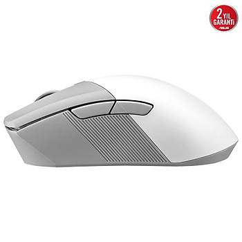Asus Rog Gladius III Wireless Aimpoint 2.4GHz Bluetooth 36000 Dpi Beyaz Oyuncu Mouse