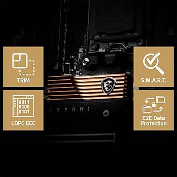 MSI Spatium M570 PCle 5.0 NVMe M.2 2TB 10000/9500Mbs SSD