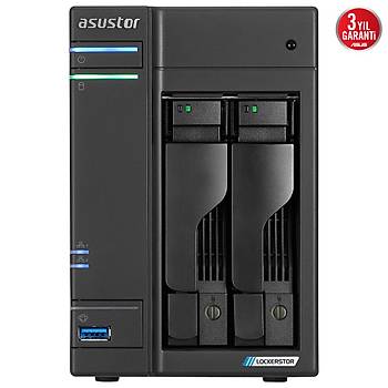 Asustor A6702T Intel N5105 2 Yuval (2X22TB DESTEGI) 4GB DDR4(16GB RAM DESTEGI) M.2 x4 PCIe x1 2.5GbE x2 USB 3.2 x3