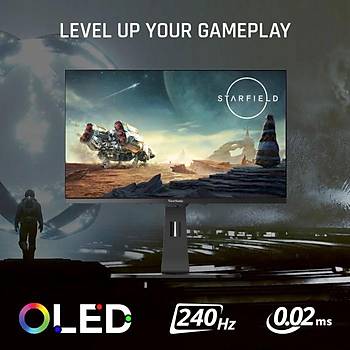 Viewsonic XG272-2K-OLED Siyah-Beyaz 2560x1440 Quad HD Oyuncu Monitörü