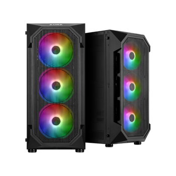 Gamdias Aura GC1 600W Mesh ARGB Micro ATX Gaming Kasa