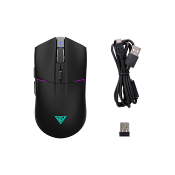 GAMDIAS HADES M3 RGB Ayd�nlatma  Kablosuz  Bluetooth ve Kablolu Ba�lant� 7 Tu�lu �arj Edilebilir Type-C Gaming Mouse 10000DPI Siyah