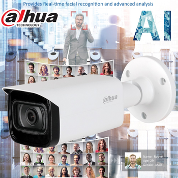 Dahua IPC-HFW5442T-ASE  2Mpix Wizmind 50Mt Gece G�r���  IP67 IK10 PoE 2.8mm Sesli Metal Kasa PoE Bullet G�venlik Kameras�