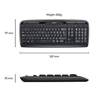 Logitech MK330 Kablosuz Klavye & Mouse Seti-Siyah 920-003988