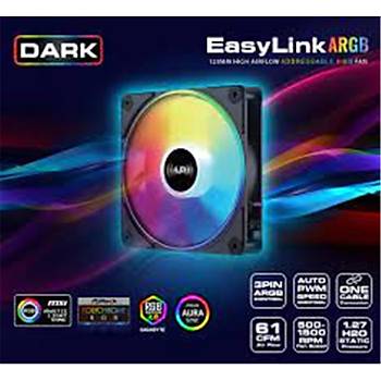 Dark DKCF1200A Easylink Siyah ARGB 1X12cm Kasa Fan�