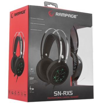 Rampage SN-RX5 Mikrofonlu Siyah Gaming Kulakl�k