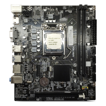 ARKTEK AK-H110M EG + INTEL i5-7500T ��lemci 2xDDR4 D-SUB 7.Nesil LGA1151 Soket Anakart ��lemci ile Birlikte