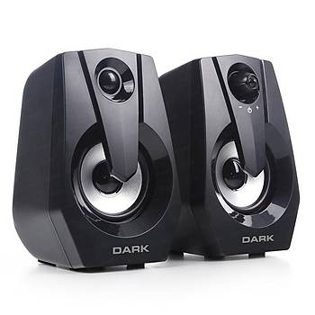 Dark DK-AC-SP110 1+1 Multimedia USB Hoparl�r Siyah