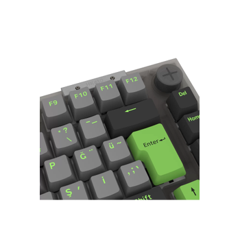 HAWK HK610 Gateron Switch RGB LCD Tri-Mode Kablosuz Bluetooth %75 Gaming Klavye