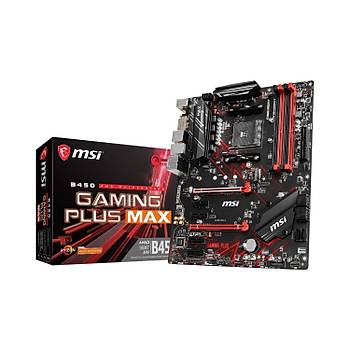 Msi B450 Gaming Plus Max 4133Mhz DDR4 Soket AM4 M.2 HDMI DVI Atx Anakart