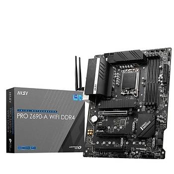 Msi Pro Z690-A WIFI 5200Mhz(OC) DDR4 HDMI DP M.2 ATX 1700p Anakart