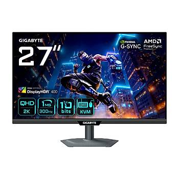 Gigabyte M27Q3 27in� 1ms 2K QHD Pivot IPS 300Hz Oyuncu Monit�r�