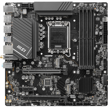 MSI PRO B760M-A Wi-Fi DDR5 Intel LGA1700p Micro Atx Anakart