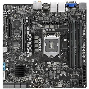 Asus WS C246M Pro Intel C246 LGA1151 DDR4 2666 DP HDMI VGA M2 USB3.1 2 Adet Lan Matx Anakart