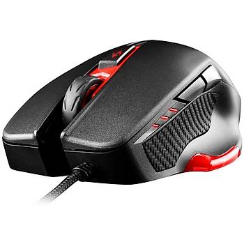 Msi GG Interceptor DS300 Gaming Mouse 8.200 DPI Laser Sens�r RGB Led �rgu Kablo Alt�n Kaplama USB Ba�lant� Oyuncu Mouse