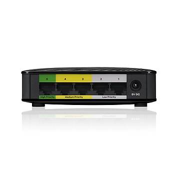 Zyxel GS-105S V2 5 Port 10/100/1000 Mbps Y�netilemez Gigabit Switch