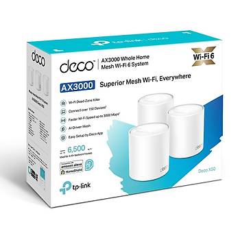 Tp-Link Deco X50 3000 Mbps Ev Wi-Fi 6 Sistemi (3-Pack)