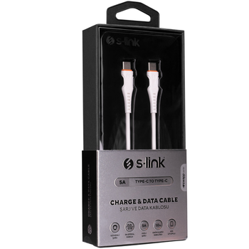 S-link SW-C150 1M 5A TypeC to TypeC Hzl Data + Sarj Kablosu