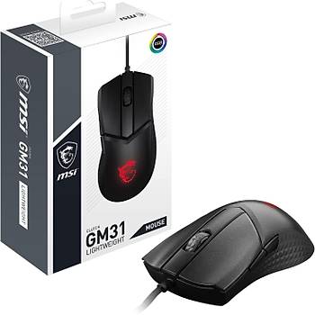 Msi GG Clutch GM31 Lightweight Gaming Mouse 12000 Dpi Optik Sensor Rgb Led Oyuncu Faresi